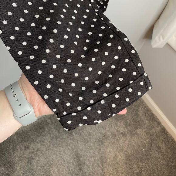 High Waist Polka Dot Trouser Pants - Picture 4 of 8